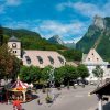 Le centre du village de Samoëns.